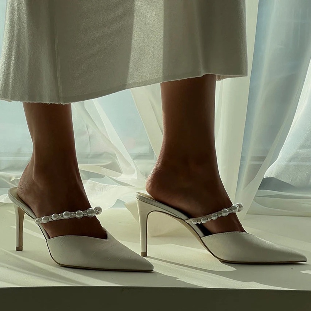 Dolce Vita Kanika Vanilla Pearl Heels